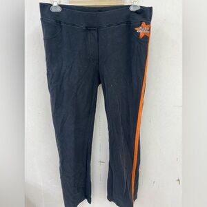 Harley Davidson Black & Orange sweatpants size XL